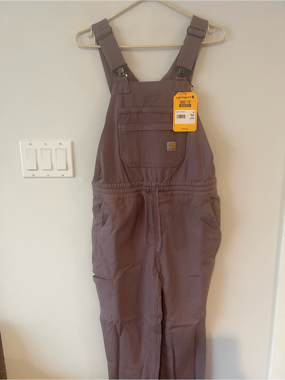 Carhartt Kids' Mauve Brown Adjustable Strap Overalls